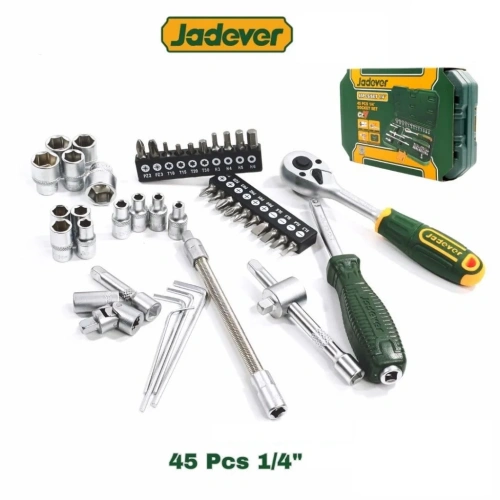 Набор ключей, отверток и торцевых головок 1/4" (45 шт) JDST4D45 Jadever