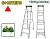 Стремянка односторонняя 6+1 ступень 1,64 м JDLD2H06 Jadever